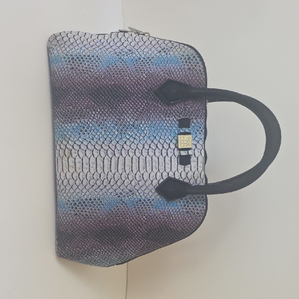 Elegant Multicolor Snake Print Women's Bag